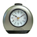 Round Desk Alarm Clock with Snooze and Light